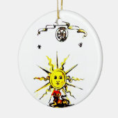 LAATSTE BOEK VAN NOSTRADAMUS KERAMISCH ORNAMENT (Links)