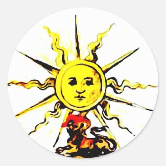 LAATSTE BOEK VAN NOSTRADAMUS RONDE STICKER (Voorkant)