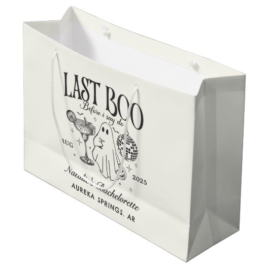 Laatste boek voordat ik Bachelorette Halloween Par Groot Cadeauzakje (Voorkant Gekanteld)