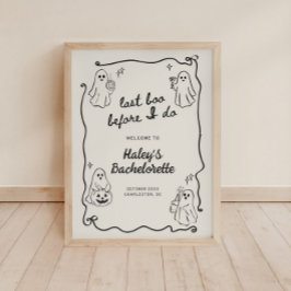 Laatste boek voordat ik Halloween Bach Welkom doe Poster