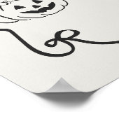 Laatste boek voordat ik Halloween Bach Welkom doe Poster (Hoek)