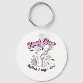 Laatste boek voordat ik zeg dat ik Cowgirl Ghost D Sleutelhanger (Voorkant)