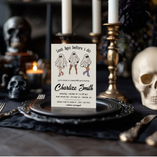 Laatste Boo Voor Ik Trouw! Halloween Bachelorette Kaart