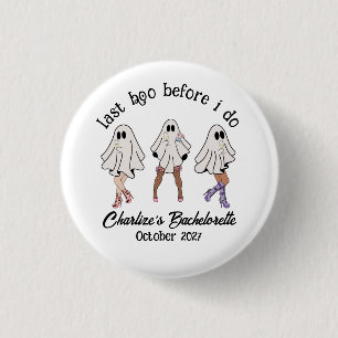Laatste Boo voor ik Trouw! Halloween Bachelorette Ronde Button 3,2 Cm