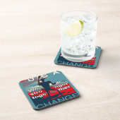 Laatste campagneslogan van Hillary Clinton voor 20 Bier Onderzetter (Rechterzijde)