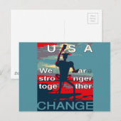 Laatste campagneslogan van Hillary Clinton voor 20 Briefkaart (Voorkant / Achterkant)