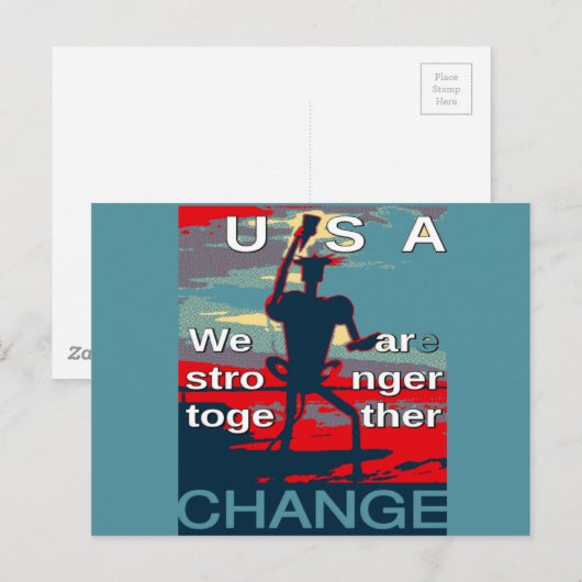 Laatste campagneslogan van Hillary Clinton voor 20 Briefkaart (Voorkant / Achterkant)