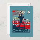 Laatste campagneslogan van Hillary Clinton voor 20 Briefkaart (Voorkant / Achterkant)