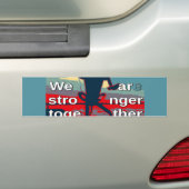 Laatste campagneslogan van Hillary Clinton voor 20 Bumpersticker (Op auto)