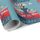 Laatste campagneslogan van Hillary Clinton voor 20 Cadeaupapier (Rol Hoek)