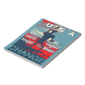 Laatste campagneslogan van Hillary Clinton voor 20 Notitieblok (Linkerzijde)