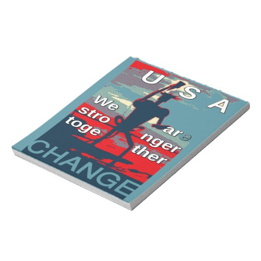 Laatste campagneslogan van Hillary Clinton voor 20 Notitieblok (Linkerzijde)