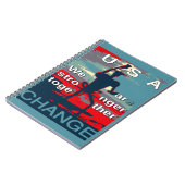 Laatste campagneslogan van Hillary Clinton voor 20 Notitieboek (Linkerzijde)