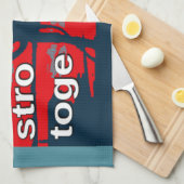 Laatste campagneslogan van Hillary Clinton voor 20 Theedoek (Quarter Fold)