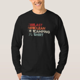 Laatste Camping Retro schoonmaken T-shirt
