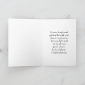 Laatste Chemo Behandeling, de Gelukwensen van de Kaart (Binnen)