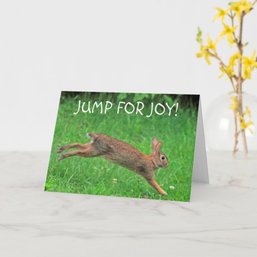 Laatste Chemo Sprong van Vreugde Kaart (Gele Bloem)