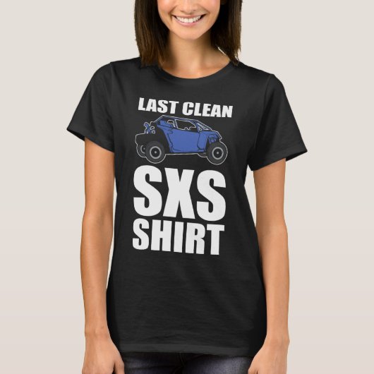 Laatste Clean SXS Trail Riding ATV T-shirt (Voorkant)