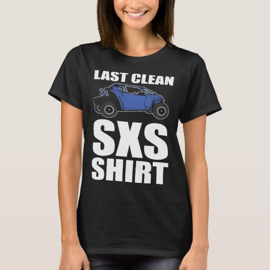 Laatste Clean SXS Trail Riding ATV T-shirt (Voorkant)