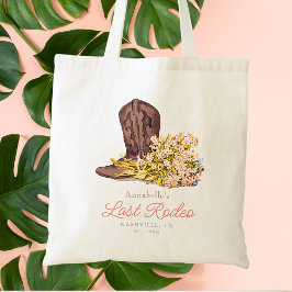 Laatste Cowgirl-laars Bloem Bruidsfeest Favoriet Tote Bag
