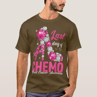 Laatste dag chemo High Heels Pink Breast Cancer Aw T-shirt