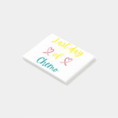 Laatste dag chemo post-it® notes (Schuin)