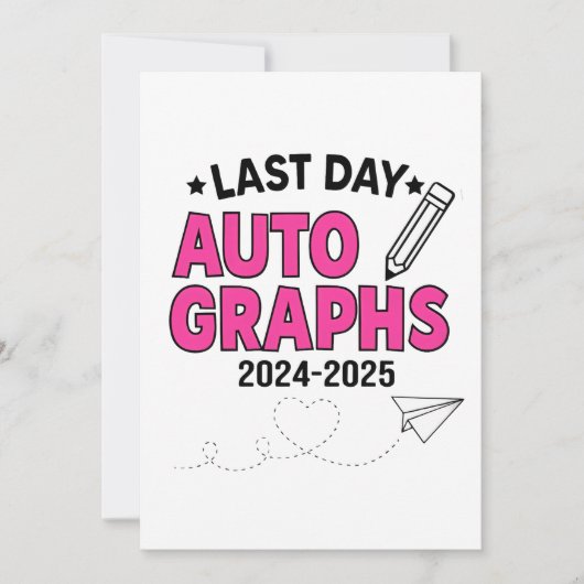 Laatste dag handtekeningen 2024-2025 Afstuderen Aankondiging (Voorkant)