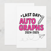 Laatste dag handtekeningen 2024-2025 Afstuderen Aankondiging (Voorkant / Achterkant)