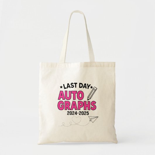 Laatste dag handtekeningen 2024-2025 Afstuderen Tote Bag (Voorkant)