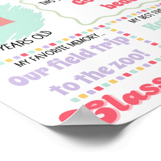 Laatste dag Poster op school (Hoek)