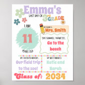 Laatste dag Poster op school (Voorkant)