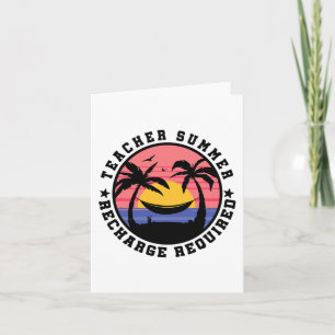 Laatste dag School Shirt Leraar Zomer Herladen Req Kaart