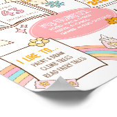 Laatste dag terug naar school bord poster (Hoek)