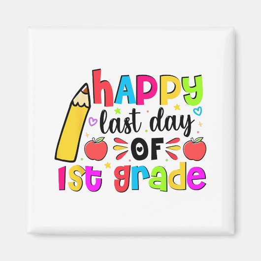 Laatste dag van 1e klas schoolstudent afgestudeerd magneet (Voorkant)