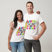 Laatste dag van 1e klas schoolstudent afgestudeerd t-shirt (Unisex)