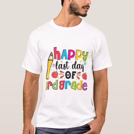 Laatste dag van 3e klas derde klas laatste dag van t-shirt (Voorkant)