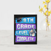 Laatste dag van 8e klas niveau compleet Afstuderen Kaart (Gele Bloem)