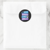 Laatste dag van 8e klas niveau compleet Afstuderen Ronde Sticker (Tas)