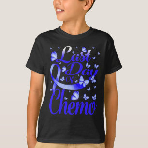 Laatste dag van Chemo Alopecia Awareness Butterfly T-shirt