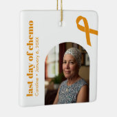 Laatste dag van Chemo Appendix Cancer Custom Keramisch Ornament (Rechts)