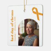 Laatste dag van Chemo Appendix Cancer Custom Keramisch Ornament (Links)