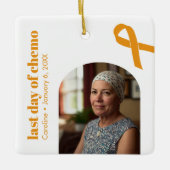 Laatste dag van Chemo Appendix Cancer Custom Keramisch Ornament (Voorkant)