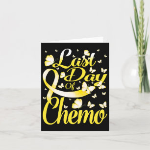 Laatste dag van Chemo Childhood Cancer Awareness B Kaart