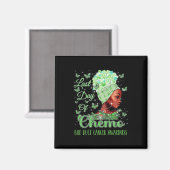 Laatste dag van chemo galwegkanker bewustzijn magneet (Voorkant / Achterkant)