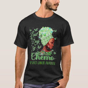 Laatste dag van chemo galwegkanker bewustzijn t-shirt
