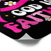 Laatste dag van Chemo God Pink Ribbon Borstkanker  Poster (Hoek)
