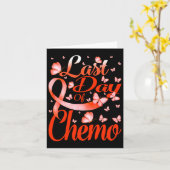 Laatste dag van Chemo RSD CRPS Awareness Butterfly Kaart (Gele Bloem)