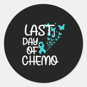 Laatste dag van chemo Schattige grafisch T-shirt e Ronde Sticker