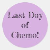 "Laatste dag van Chemo!" Stickers (Voorkant)