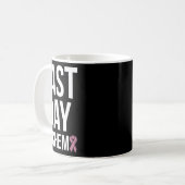Laatste dag van chemo Wereldkankerdag 3 Koffiemok (Voorkant links)